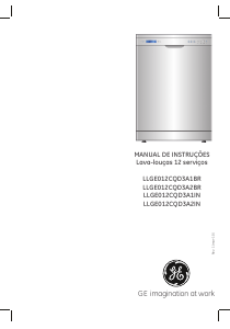 Manual GE LLGE012CQD3A1BR Máquina de lavar louça