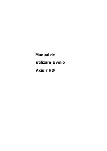 Manual Evolio Axis 7 HD Tabletă