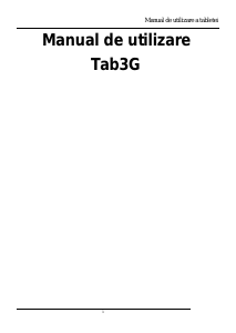 Manual Evolio Tab 3G Tabletă