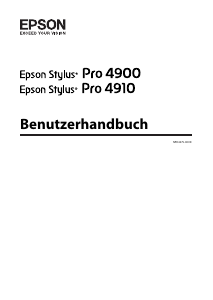 Bedienungsanleitung Epson Stylus Pro 4900 Drucker