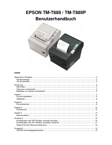 Bedienungsanleitung Epson TM-T88IIP Etikettendrucker