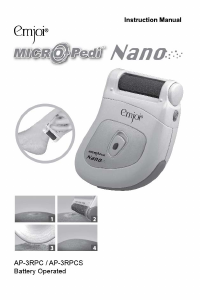 Manual Emjoi AP-3RPC MicroPedi Nano Callus remover