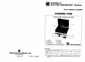 Manuale Makita 8035NBI Martello perforatore