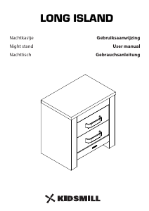 Bedienungsanleitung Kidsmill Long Island Nachttisch