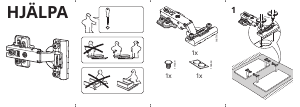 Használati útmutató IKEA HJALPA Zsanér