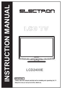 Handleiding Electron LCD2400E LCD televisie