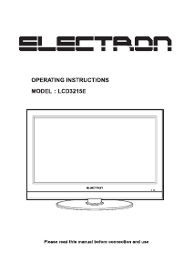 Manual Electron LCD3215E LCD Television