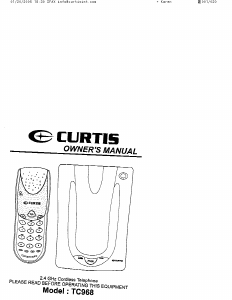 Handleiding Curtis TC968 Draadloze telefoon