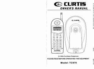 Handleiding Curtis TC970 Draadloze telefoon