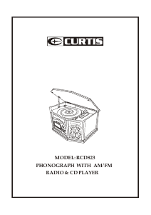 Manual Curtis RCD823 Turntable