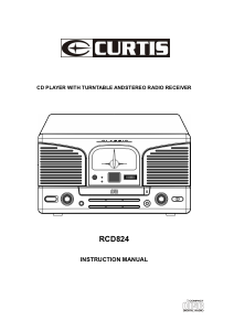 Manual Curtis RCD824 Turntable