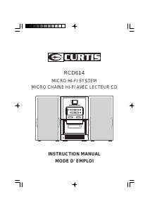 Manual Curtis RCD614 Stereo-set