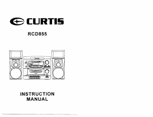 Manual Curtis RCD855 Stereo-set