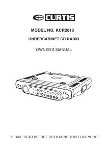 Manual Curtis KCR2613 Radio