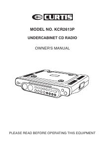 Handleiding Curtis KCR2613P Radio