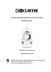 Handleiding Curtis RS58C Radio