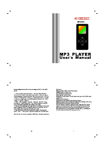 Manual Curtis MP2021 Mp3 Player