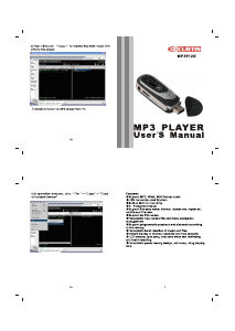 Manual Curtis MP3512B Mp3 Player