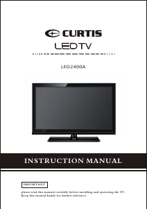 Manual Curtis LED2400A LED Television