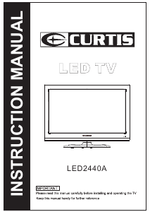 Handleiding Curtis LED2440A LED televisie