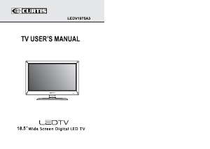 Manual Curtis LEDV1975A3 LED Television