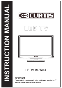 Manual Curtis LEDV1975A4 LED Television