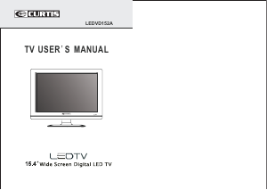 Manual Curtis LEDVD152A LED Television