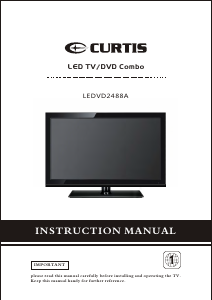 Handleiding Curtis LEDVD2488A LED televisie