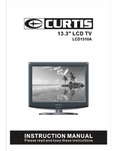 Manual Curtis LCD1310A LCD Television