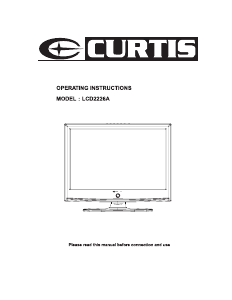 Manual Curtis LCD2226A LCD Television
