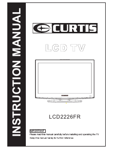 Manual Curtis LCD2226FR LCD Television