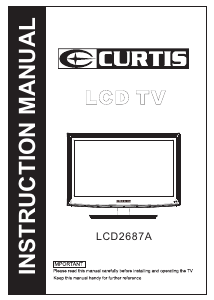 Manual Curtis LCD2687A LCD Television