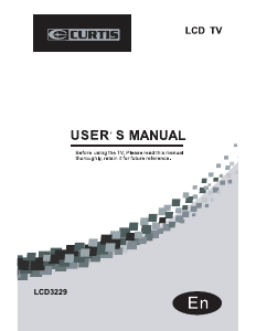Manual Curtis LCD3229 LCD Television