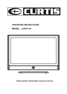 Manual Curtis LCD3717A LCD Television