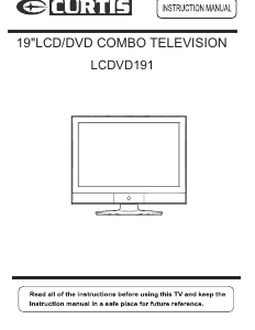 Handleiding Curtis LCDVD191 LCD televisie