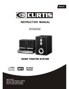 Manual Curtis DVD2054 Home Theater System