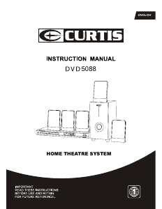 Manual Curtis DVD5088 Home Theater System