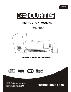Manual Curtis DVD6042 Home Theater System
