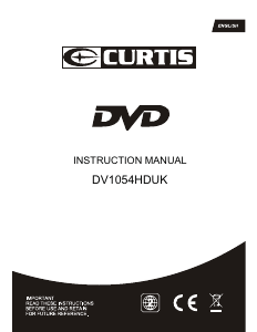 Manual Curtis DV1054HDUK DVD Player