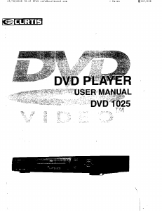 Manual Curtis DVD1025 DVD Player