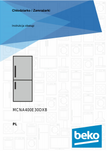 Instrukcja BEKO MCNA400E30DXB Lodówko-zamrażarka