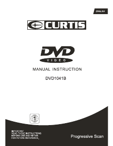 Manual Curtis DVD1041B DVD Player