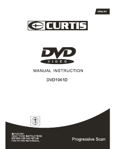 Manual Curtis DVD1041D DVD Player