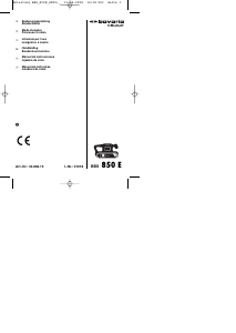 Manuale Bavaria BBS 850 E Levigatrice a nastro