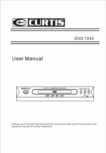 Manual Curtis DVD1043 DVD Player