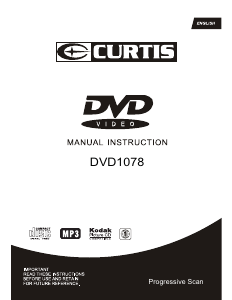 Manual Curtis DVD1078 DVD Player