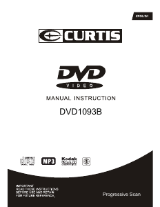 Manual Curtis DVD1093B DVD Player