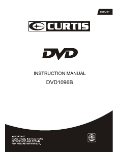 Manual Curtis DVD1096B DVD Player