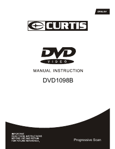 Manual Curtis DVD1098B DVD Player