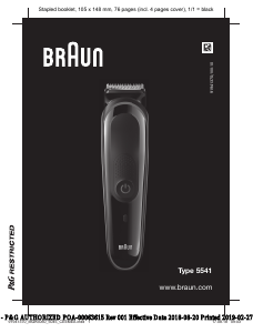 Használati útmutató Braun MGK 5060 Szakállvágó